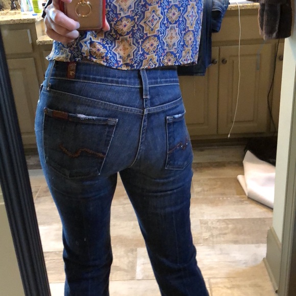 👗 7for all mankind bootcut size 25 bronze decor - Picture 4 of 11